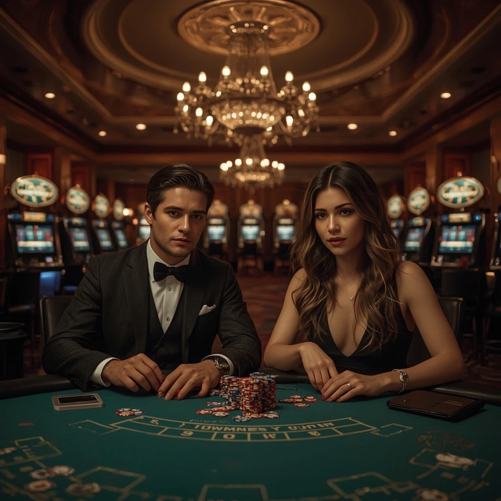 Dos jugadores de póker en CASIMBA CASINO en Chile